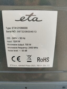 Mikrovlnná rúra ETA - 3