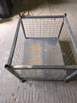 Kovová klietka, úložný box, bedňa - 3