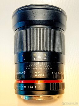 Predám objektív Samyang 35mm F/1.4 pre Canon EF - 3