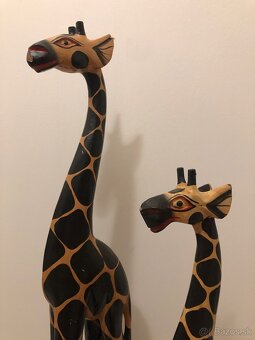 Drevené Žirafy 2ks - 90’ roky - 3
