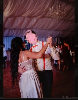 Svadobné/Popolnočné šaty - veľ.S - 3