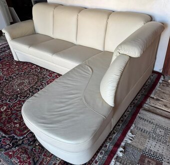 Kožená rohová sedačka, 5249 - 3