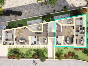 CHORVÁTSKO - Novostavba 80 m od mora - SUKOŠAN - 3