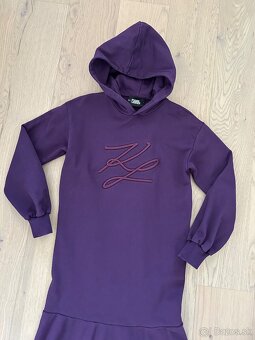 Karl Lagerfeld mikinové šaty signature M - 3