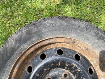 Plechové disky + puklice + pneumatiky 165/70 R14 85T XL - 3