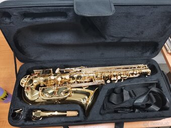 Alt saxofon - zlatý lak s púzdrom - 3