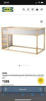 Poschodova postel Ikea KURA - 3