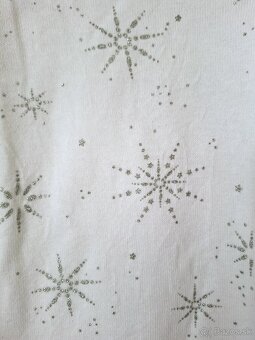 Bavlnený sveter s vločkami zn. H&M, 110/116 - 3