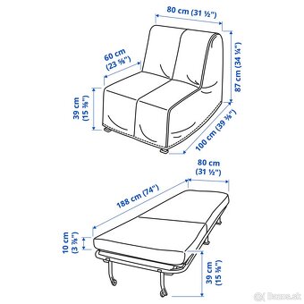 Rozkladacie kreslo Ikea Lycksele - 3