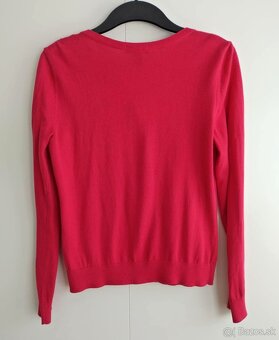 SET 2x sveter / kardigán na gombíky (červený, zelený) - 3