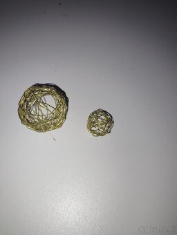 Dekoračné drôtené Guličky pre aranžovanie - 3