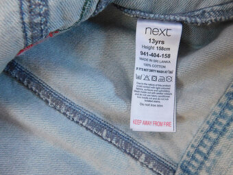 vyšívaná riflová bunda Next veľ. 158 - 3