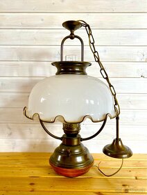 Stará krásná mohutná lampa ve stylu petrolejky - 3