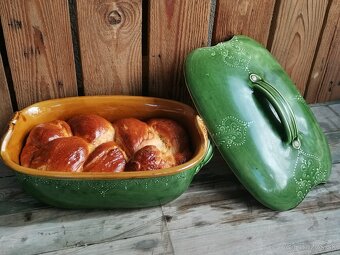 Keramický pekáč na koláč - handmade - 3