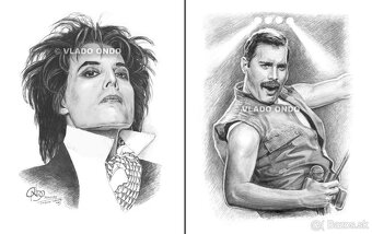 Queen - posterbook- unikátne kreslené portréty - 3