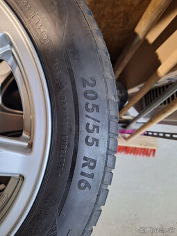 Hlinikove disky s pneumatikamy, 5x112 R16 + 205/55 R16 - 3