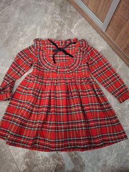 Šaty vianočné na vianočné fotenie pre dievčatko, monbebe 110 - 3