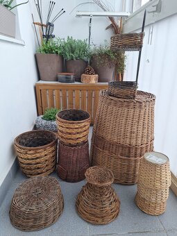 Prútené koše, košíky," kvetináče"... - 3
