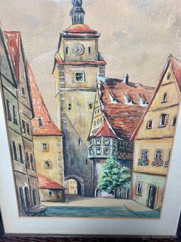 Starý obraz 42/34 cm - 3