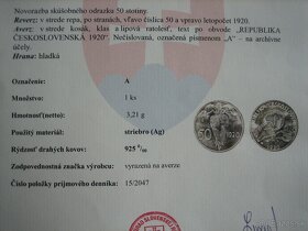 repa 50 stotin 1920, Ceskoslovensko, CSR - 3