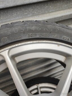 Predám elektróny 205/45 R17 - 3