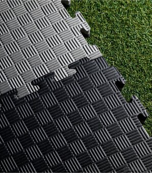 Tatami Elite tvrdá čierno-šedá 105cm x 105cm x 2.5cm - 3