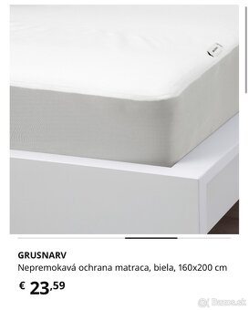GRUSNARV vodeodolný chránič na matrac 160x200 - 3