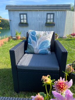 Útulná sedacia súprava – ratanový vzhľad, super cena - 3