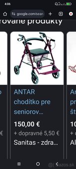 Antar štvorkolesové chodítko pre seniorov - 3