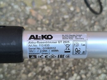 Aku strunová kosačka - 3