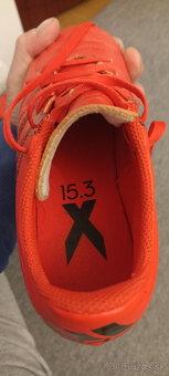 Detske kopacky Adidas X, c.35,5, kožené  - 3