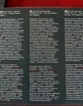 Uhlová brúska Parkside Performance - 3