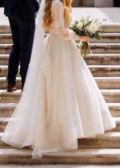 Svadobné šaty S/M - 3