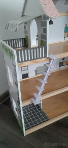 Detský drevený 3poschodový domček - 3