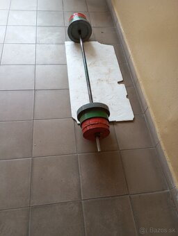 Veľká nakladacia železná činka    90 - 100 kg - 3