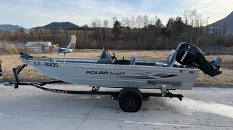 Predám rybársky hliníkový čln Polar craft 180PB - 3