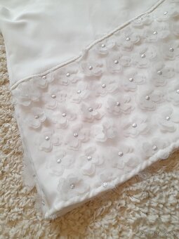 Dievčenské šaty so šifónovmi kvetmi č.146 - 3