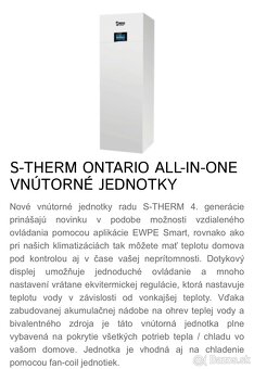 tepelné čerpadlo,zostava SINCLAIR S-THERM 4 - 3