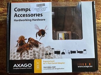 Axago adaptér ExpressCard na 1 x sériový port - 3