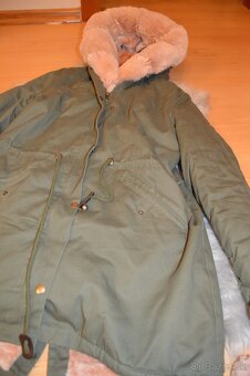 Dámska bunda s kožušinou - 3