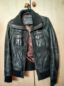 Dámska kožená bunda S - 3