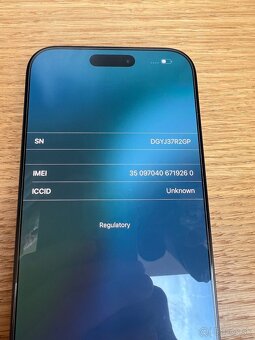 Predám iPhone 16 PRO MAX 256GB, TOP stav, 100% bat, ZARUKA - 3