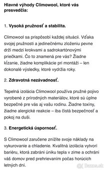 Predám tepelnú izoláciu Climwool 039 - 3