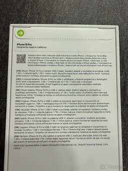 NOVÝ Apple iPhone 15 Pro 256 GB Black Titanium - 3