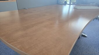 Rohový kancelársky písací stôl s kontajnerom - 3