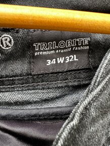 Moto nohavice jeans Trilobite 661 parado čierne veľ. 34W/32L - 3