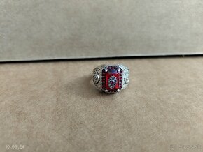 pansky prsten s cervenym kamenom - 3