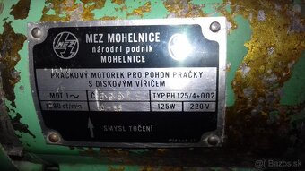 Predám elektromotor 220 V , 125 W, 1380 ot - 3