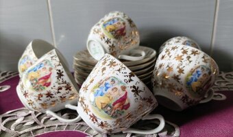 Porcelán šálky + podšálky czechoslovakia - 3