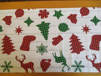 Vianočná štóla na prírodnej bielej - 3